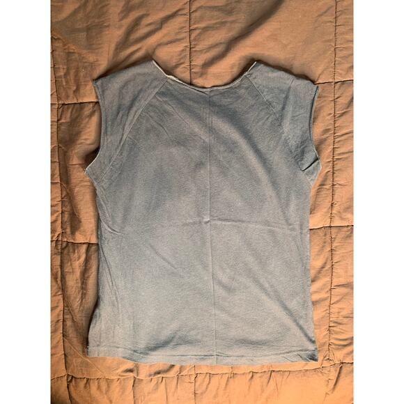 Teen’s medium/os Y2K grey graphic tank top tshirt CLASSICGIRL AA - Picture 4 of 4